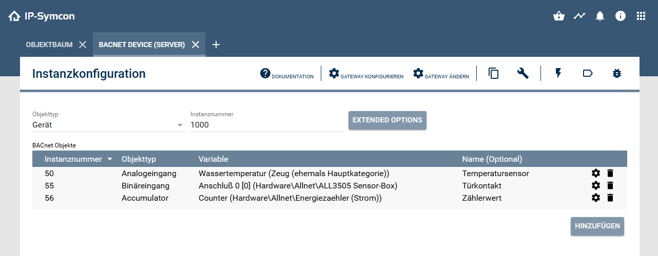 Symcon as a BACnet device