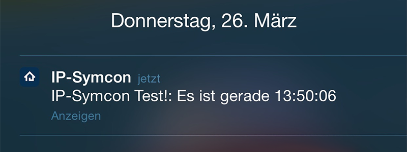 Benachrichtigung