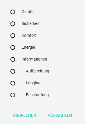 Select category