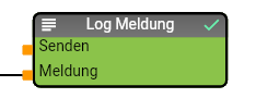 Beispiel eines "Log Meldung" Modules