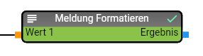 Module "Format message" with 2 inputs