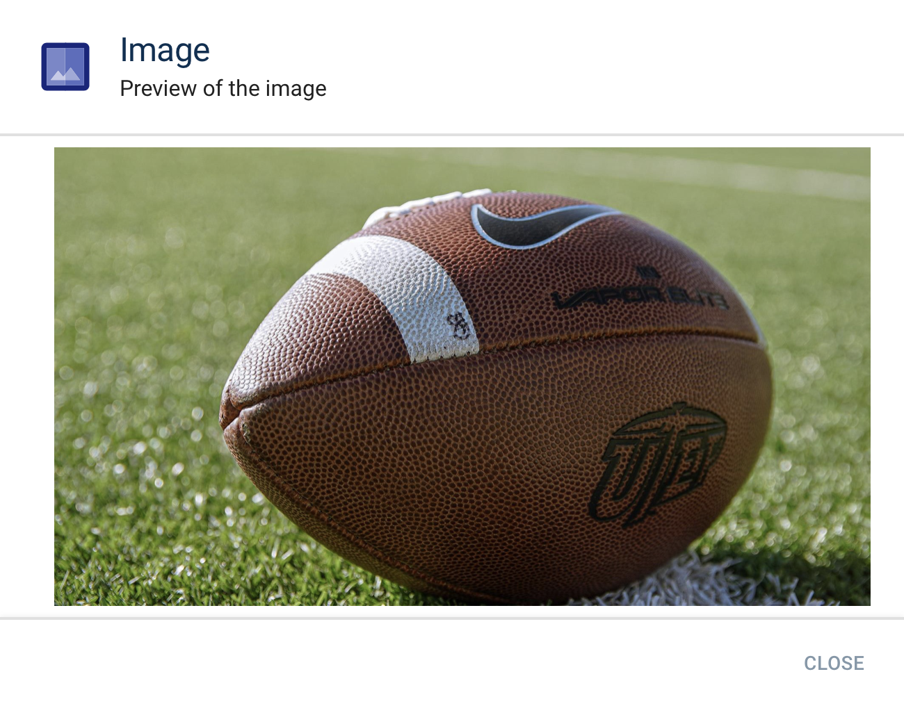 Media image preview
