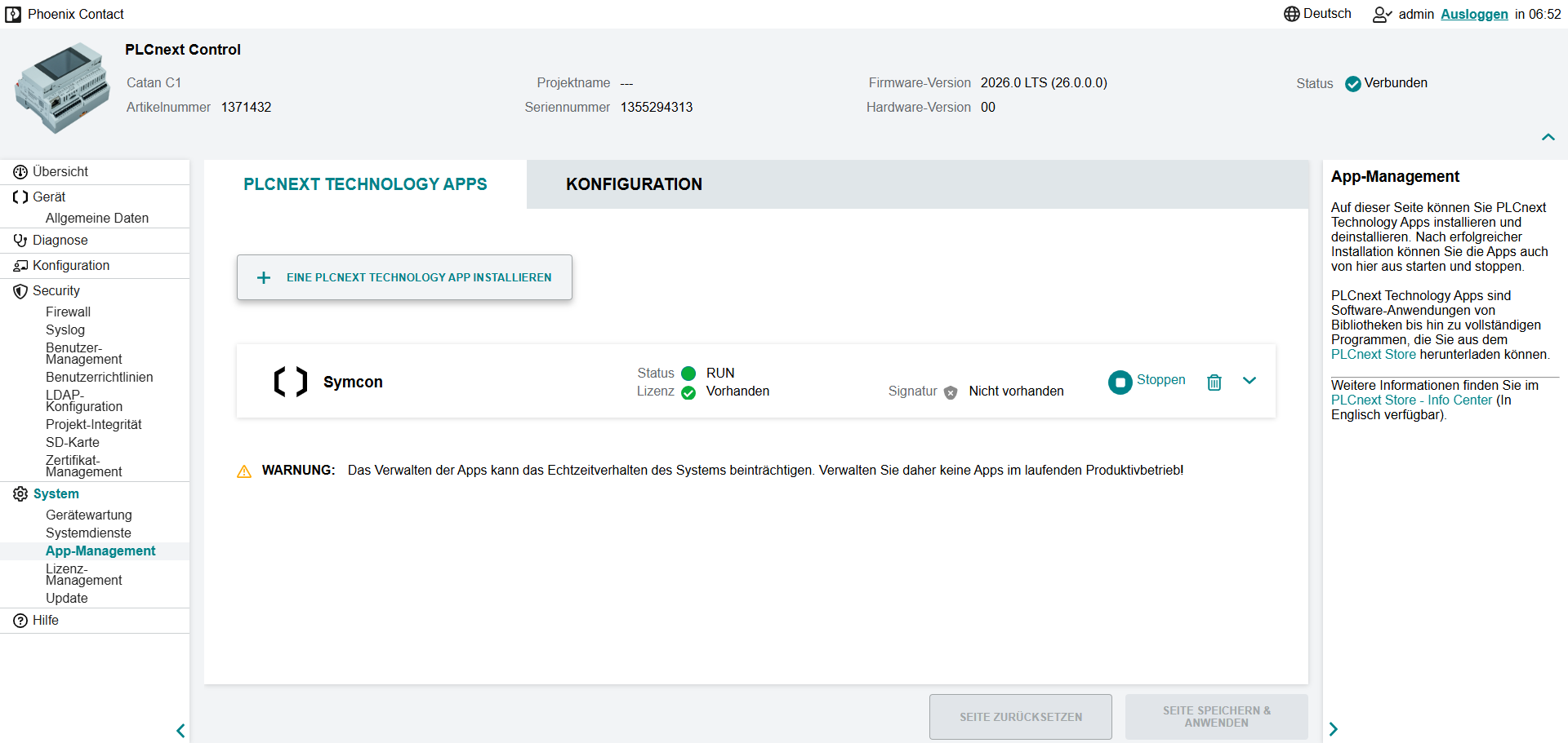 Deinstallieren app