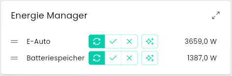 Energy Manager as Tile
