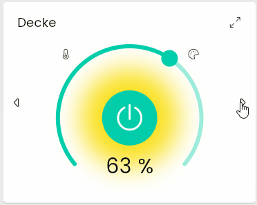 Content changer with light and thermostat