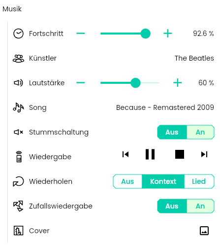 Media Player in Liste