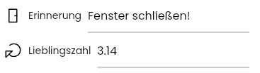 Werteingabe in Liste