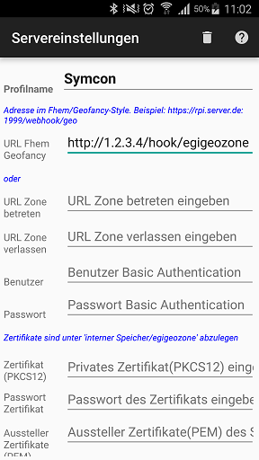 Egigeozone inappconfig