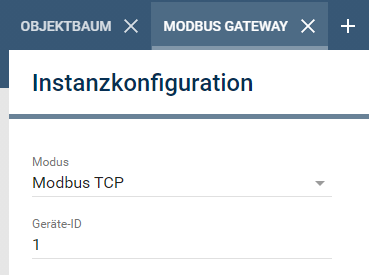 Weishaupt Gateway Konfiguration.