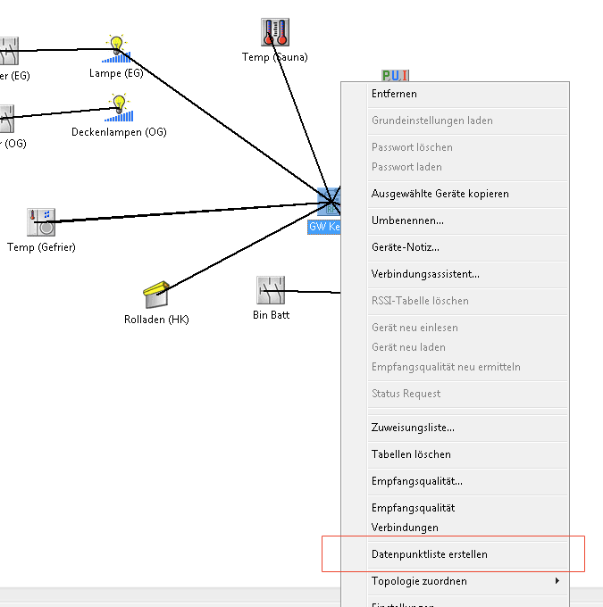 Eaton-Datenpunktliste erstellen