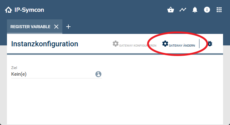 Gateway ändern