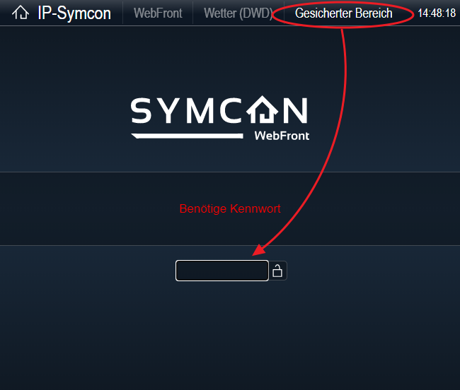 WebFront mit externer Seite