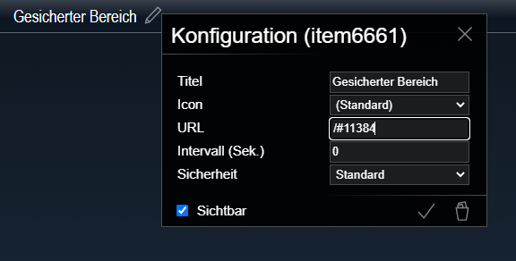 WebFront im Editor einrichten